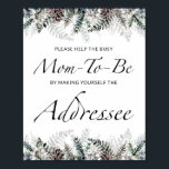 Poster Fall Help the Busy Mom-to-Be Address an Envelope P<br><div class="desc">Fall Help the Busy Mom-to-Be Address an Envelope Poster.
View the collection link on this page to see all of the matching items in this beautiful design.</div>