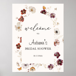 Poster Fall In Love Boho Autumn Welcome