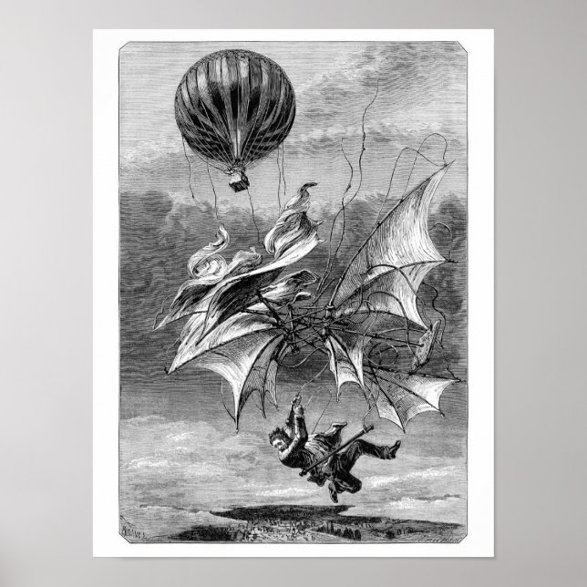 Poster Fall of the Flying Man (Frente)