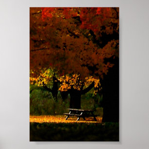 Poster Fall Picnic Autumn Day