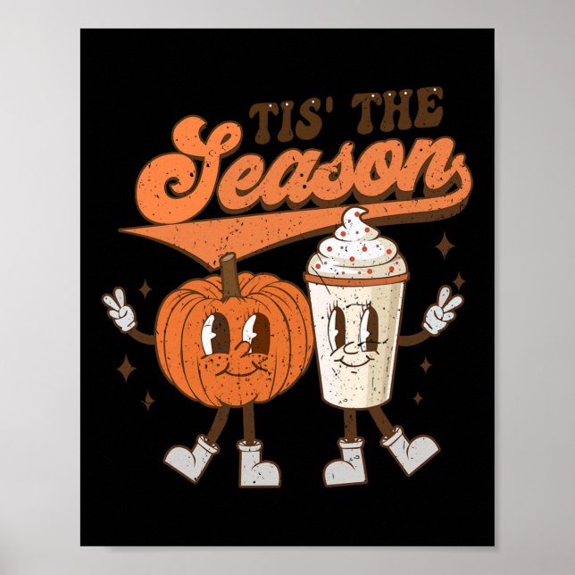 Poster Fall Pumpkin Halloween Costume Esta É A Época B (Frente)