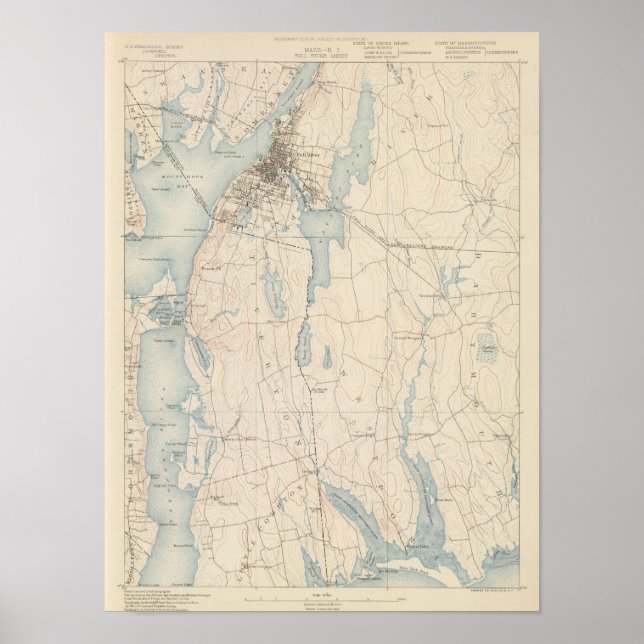 Pôster Fall River, Massachusetts (Frente)