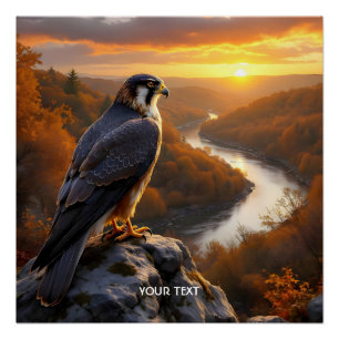 Pôster Fall Sunset do Falcão Fácil
