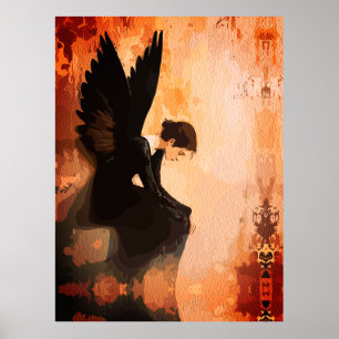 Poster Fallen Grace - Reflexão Melancólica do Anjo