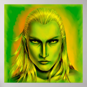 Poster Falln Male Forest Elf