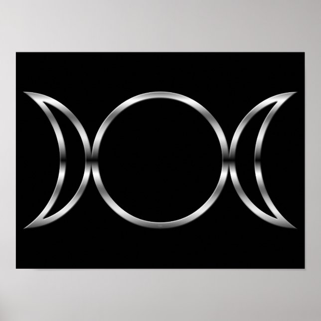 Poster Falln Pagan Triple Goddese Symbol (Frente)