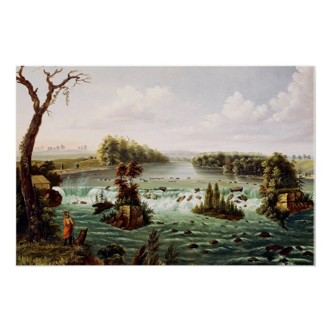 Pôster Falls of Saint Anthony by Henry Lewis (Frente)