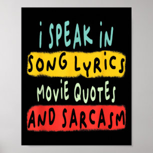 Poster Falo Em Filme Citando Música Letras E Sarcasmo Fl