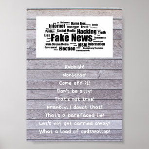 Poster falsificado da notícia - a verdade está