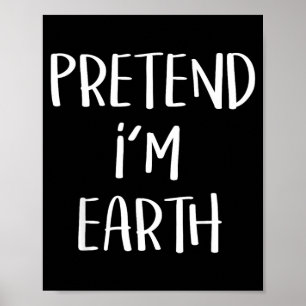 Poster Falso Custo de Elemento da Terra Funny Halloween