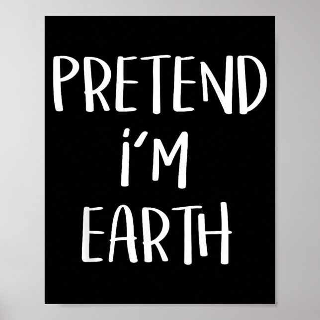 Poster Falso Custo de Elemento da Terra Funny Halloween (Frente)