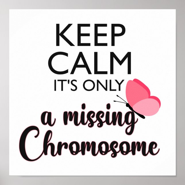 Poster Falta de reconhecimento da síndrome de Chromosome  (Frente)