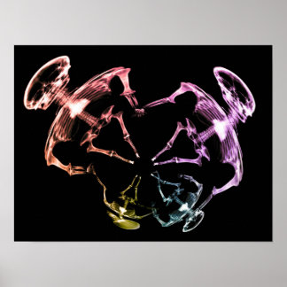 Poster Família 3 de esqueleto de raios X estendida