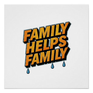 Pôster Família Ajuda Família