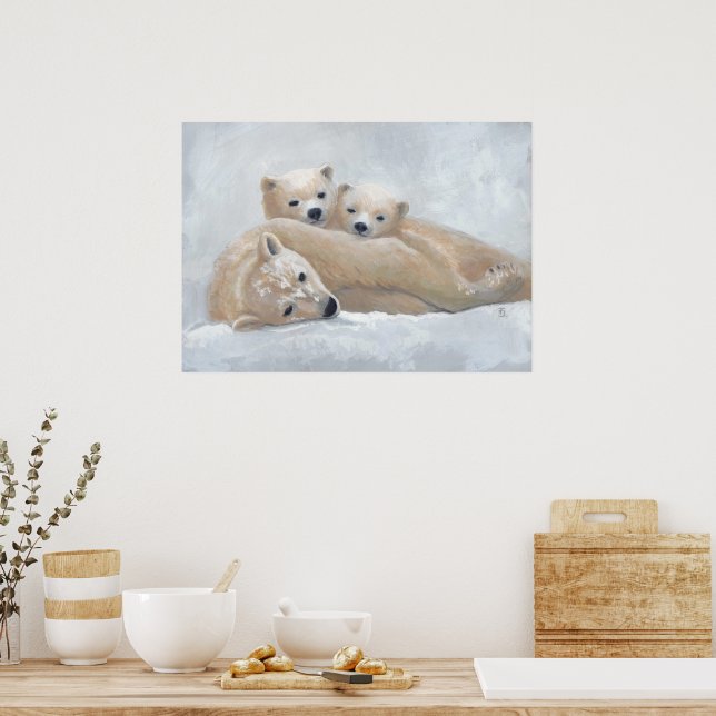 Poster Família Ártico (Cozinha)