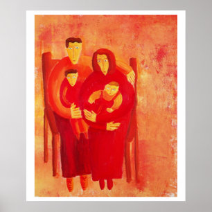 Pôster Família assentada