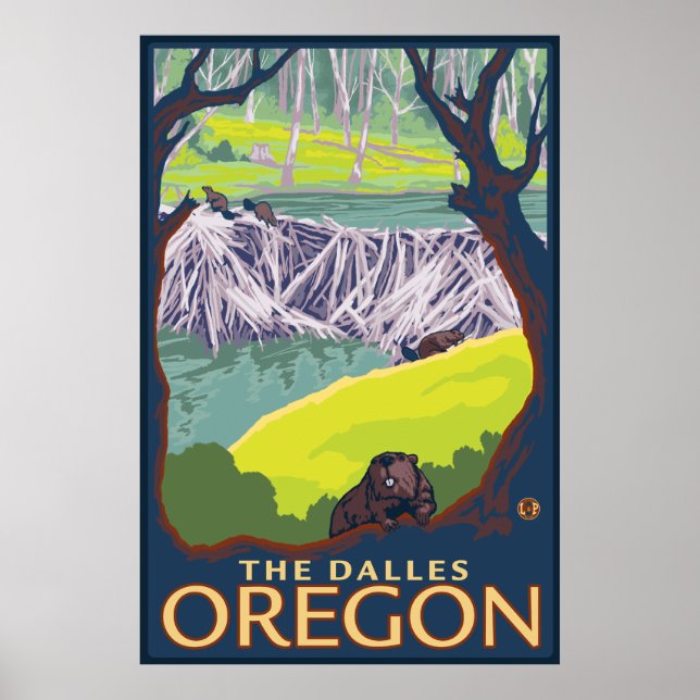Poster Família Beaver - The Dalles, Oregon (Frente)