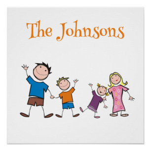 Pôster Família Bonita De Quatro