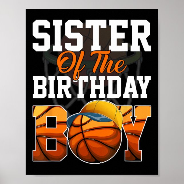 Poster Família Byller B-day Party Irmã Bysketbyll Birthd (Frente)