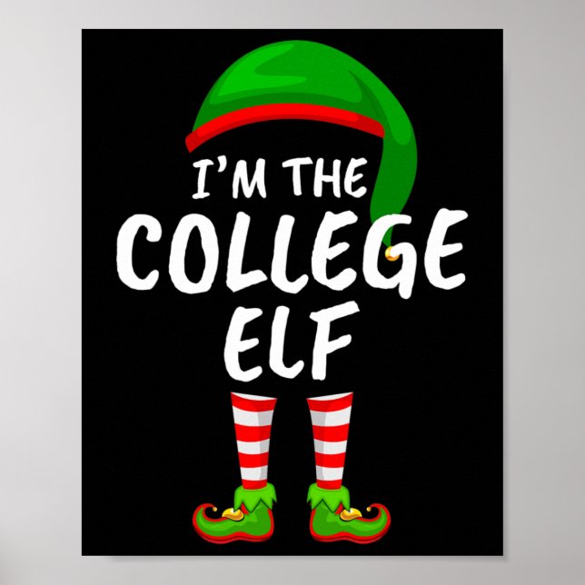 Poster Família Combinada Engraçada Eu Sou O Elfo Da Facul (Frente)