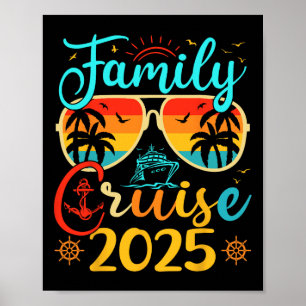 Poster Família Cruise Familiar 2025 Férias De Verão Que C