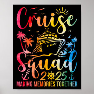Poster Família Cruise Squad 2025 Summer Vacation Matching