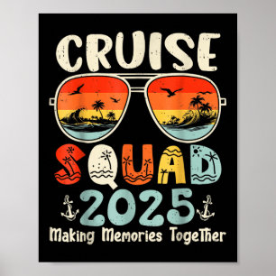 Poster Família Cruise Squad 2025 Summer Vacation Matching