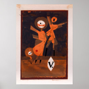 Poster Família da flor de Paul Klee