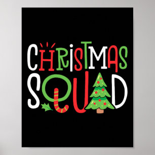 Poster Família De Árvores Xmas Engraçada Na Praça De Nata