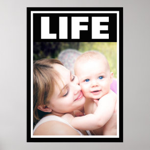 POSTER FAMÍLIA DE BEBÊS E MÃE SORRIDAS PRÓ-VIDA