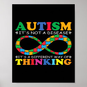Poster Família de Consciência Autismo Não é Autismo de Do