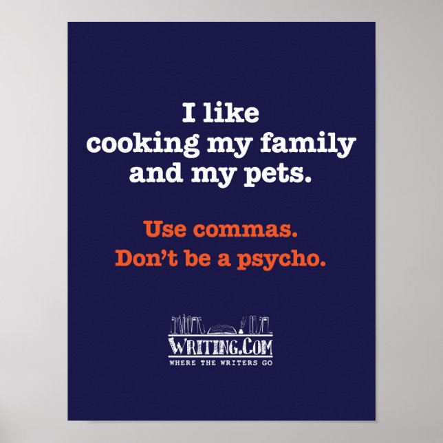 Pôster Família de cozinhar e Pets (Frente)