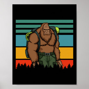 Poster Família de Custo de Pé Grande Vintage Retro Corres