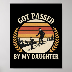 Poster Família de Esqui Vintage Foi Pedida Por Minha Filh