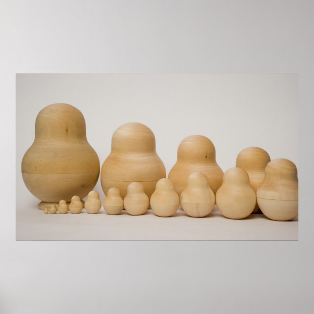 Poster família de matrioshka (Frente)