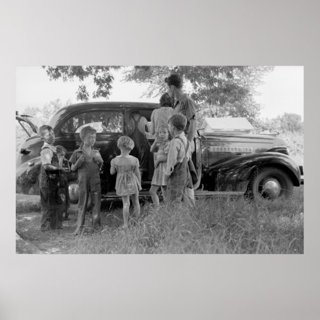Poster Família de migrantes, 1940 (Frente)