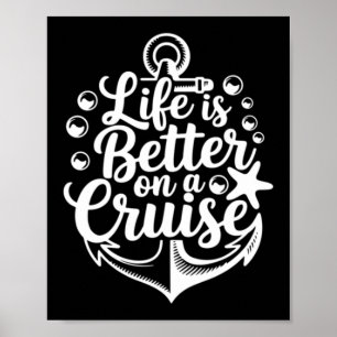 Poster Família de Navio de Cruzeiro Férias de Cruzeiro Ca