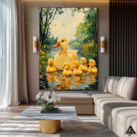 Família de Pato Dourado – Arte Ingênua e Caprichos