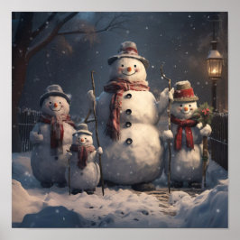 Poster Família de Snowmen