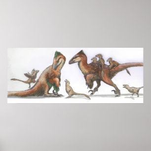 Poster Família Deinonychus