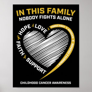 Poster Família Dourada Ninguém luta sozinho Cancer A