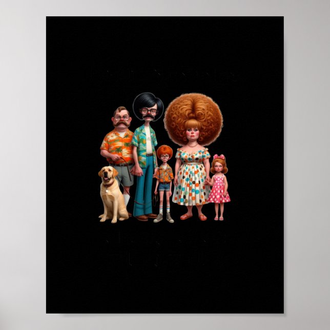 Poster Família É Como Fudge Funny Quote Sticker (Frente)