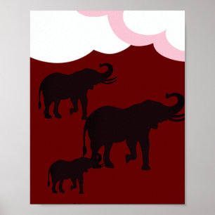 Poster Família Elefante