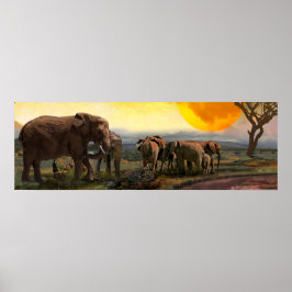 Poster Família Elefante "As obrigações que se unem"