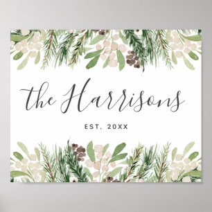 Poster Família Farmhouse Personalizada Estabelecida