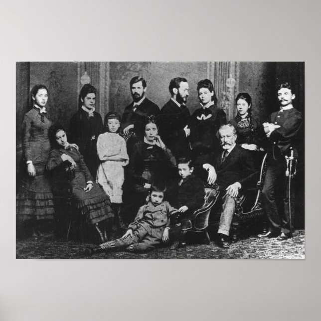 Pôster Família Freud, c.1876 (Frente)