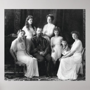 Poster Família imperial do russo, casa de Romanov (1913)