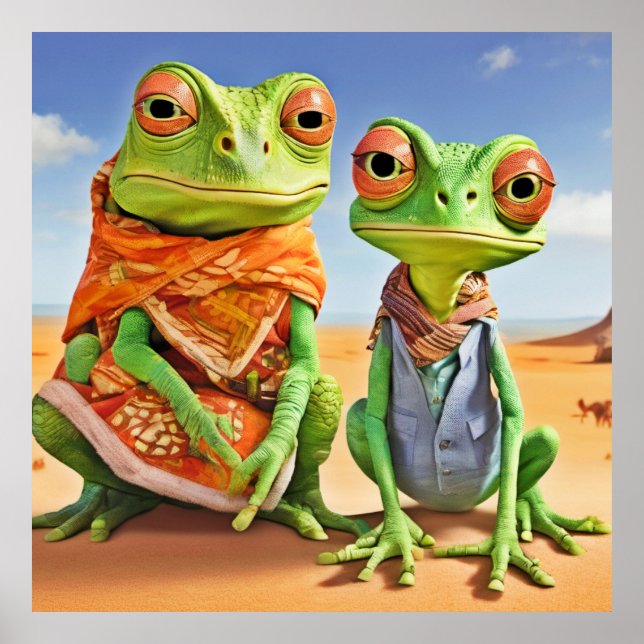 Poster Família Lizard Trabalho de arte (Frente)