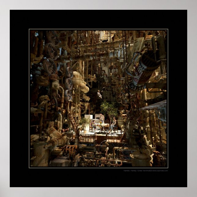 Pôster Família (noite) / Famille (unidade) (Frente)