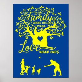 Poster Família onde a vida começa e o amor nunca acaba